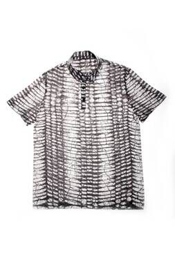 NEW EIGHT X men's printed polo shirt in grey